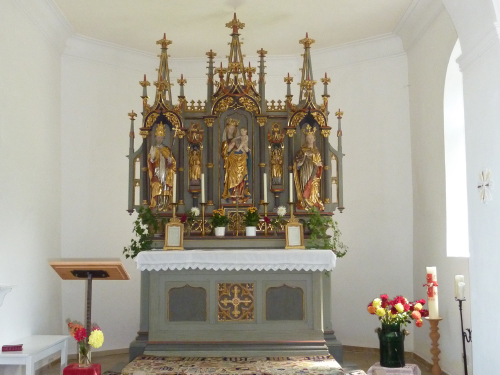 Altar der Kapelle St. Katharina | Berggasthof Sonne in Sonthofen